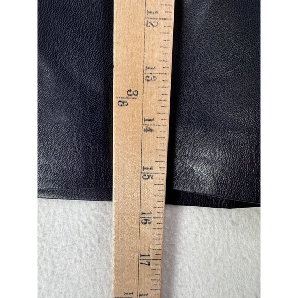 J.Crew Mini wrap skirt in faux‎ patent leather 90s Y2K goth moto sz 10 - Picture 6 of 9